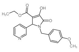 1-(4-Methoxybenzyl)-3-hydroxy-4-ethoxycarbonyl-5-(3-pyridyl)-3-pyrrolin-2-one structure