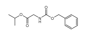isopropyl (benzyloxycarbonyl)glycinate Structure