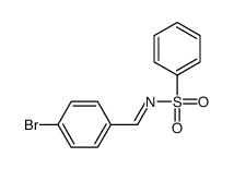 N-[(4-bromophenyl)methylidene]benzenesulfonamide Structure