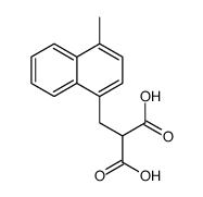2-[(4-methylnaphthalen-1-yl)methyl]propanedioic acid Structure