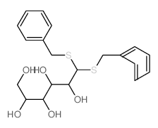 6,6-bis(benzylsulfanyl)hexane-1,2,3,4,5-pentol结构式
