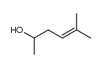 5-methyl-hex-4-en-2-ol结构式