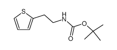 tert-butyl 2-(thiophen-2-yl)ethylcarbamate结构式