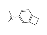 bicyclo[4.2.0]octa-1(6),2,4-trien-3-yltrimethylstannane Structure