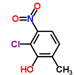 2-Methyl-5-nitro-6-chlorophenol structure