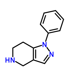 4,5,6,7-四氢-1-苯基-1H-吡唑并[4,3-C]吡啶结构式