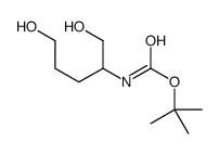 tert-butyl N-(1,5-dihydroxypentan-2-yl)carbamate结构式