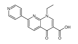 1-ethyl-4-oxo-7-pyridin-4-yl-1,4-dihydro-[1,8]naphthyridine-3-carboxylic acid Structure