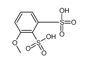 3-methoxybenzene-1,2-disulfonic acid结构式