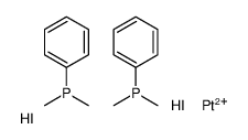 diiodoplatinum,dimethyl(phenyl)phosphanium Structure