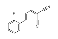 2-[3-(2-fluorophenyl)prop-2-enylidene]propanedinitrile结构式