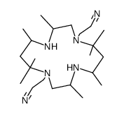 1,8-bis(2-cyanoethyl)-3,5,7,7,10,12,14,14-octamethyl-1,4,8,11-tetraazacyclotetradecane Structure