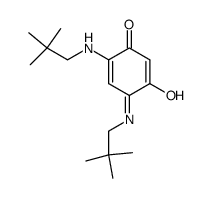 N,N'-dineopentyl-2-amino-5-alcoholate-1,4-benzoquinonemonoiminium结构式