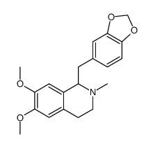 6,7-dimethoxy-1-(3',4'-methylenedioxybenzyl)-2-methyl-1,2,3,4-tetrahydroisoquinoline Structure