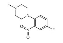 1-(4-fluoro-2-nitrophenyl)-4-methylpiperazine结构式