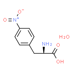 H-D-Phe(4-NO2)-OH.H2O Structure