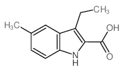 3-Ethyl-5-methyl-1H-indole-2-carboxylic acid Structure