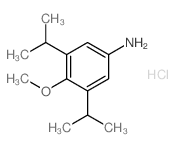 4-methoxy-3,5-di(propan-2-yl)aniline,hydrochloride结构式