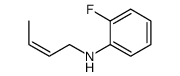 N-but-2-enyl-2-fluoroaniline Structure