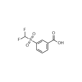 3-Difluoromethanesulfonylbenzoic acid structure