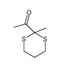 1-(2-methyl-1,3-dithian-2-yl)ethanone结构式
