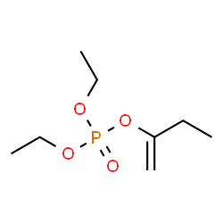 Phosphoric acid diethyl(1-methylenepropyl) ester Structure