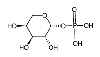 O1-Phosphono-β-L-arabinopyranose结构式