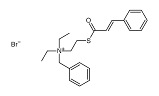 benzyl-diethyl-[2-(3-phenylprop-2-enoylsulfanyl)ethyl]azanium,bromide Structure