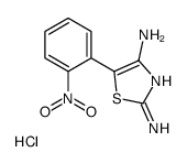 5-(2-nitrophenyl)-1,3-thiazole-2,4-diamine,hydrochloride Structure