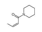 (E)-1-piperidin-1-ylbut-2-en-1-one Structure