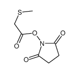 (2,5-dioxopyrrolidin-1-yl) 2-methylsulfanylacetate结构式