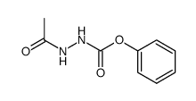 N'-acetyl-hydrazinecarboxylic acid phenyl ester Structure