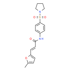 (2E)-3-(5-methylfuran-2-yl)-N-[4-(pyrrolidin-1-ylsulfonyl)phenyl]prop-2-enamide picture