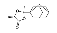 5-methylene-2-(1-adamantyl)-2-methyl-1,3-dioxolan-4-one结构式