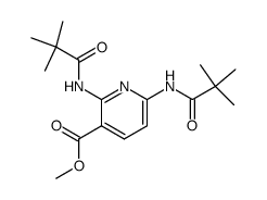 methyl 2,6-bis [(2,2-dimethylpropanoyl)amino]nicotinate结构式