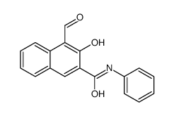 4-formyl-3-hydroxy-N-phenylnaphthalene-2-carboxamide结构式