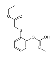 ethyl 2-[2-(methylcarbamoyloxy)phenyl]sulfanylacetate Structure