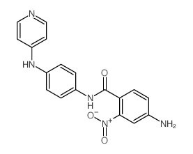 4-amino-2-nitro-N-[4-(pyridin-4-ylamino)phenyl]benzamide结构式