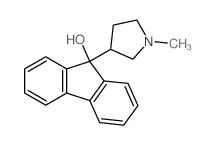 9H-Fluoren-9-ol,9-(1-methyl-3-pyrrolidinyl)- Structure