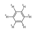 benzene-2,3,4,5,6-d5-1-t结构式