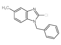 1-benzyl-2-chloro-5-methyl-benzoimidazole structure