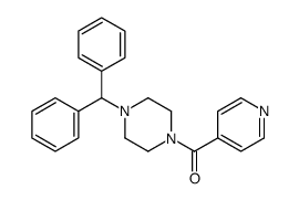 (4-benzhydrylpiperazin-1-yl)-pyridin-4-ylmethanone Structure