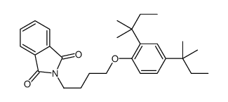 2-[4-[2,4-bis(2-methylbutan-2-yl)phenoxy]butyl]isoindole-1,3-dione结构式