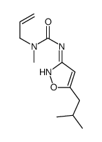 1-methyl-3-[5-(2-methylpropyl)-1,2-oxazol-3-yl]-1-prop-2-enylurea结构式