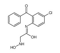 N-(2-benzoyl-4-chlorophenyl)-2-(hydroxyamino)acetamide结构式