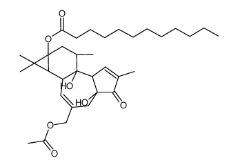 12-Deoxy-phorbol-13-dodecanoate-20-acetate结构式