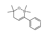 2,2,6,6-tetramethyl-1-oxa-3-phenyl-2-silacyclohex-3-ene Structure