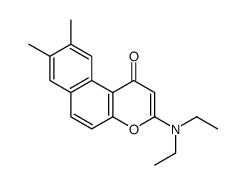 3-(diethylamino)-8,9-dimethylbenzo[f]chromen-1-one Structure