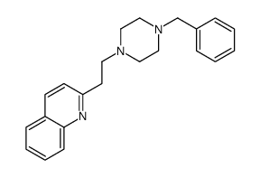 2-[2-(4-benzylpiperazin-1-yl)ethyl]quinoline结构式