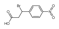 3-Bromo-3-(p-nitrophenyl)propionic acid Structure